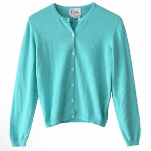 Vintage Lily Pulitzer Turquoise Cardigan Sweater